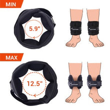 Load image into Gallery viewer, Fully Adjustable Ankle Wrist Arm Leg Weights
